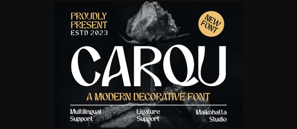 Carqu Font Poster 3