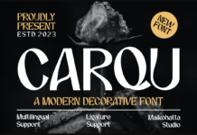 Carqu Font Poster 1