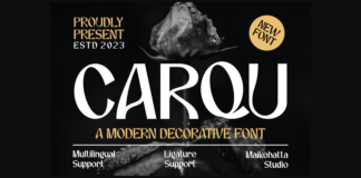 Carqu Font Poster 1