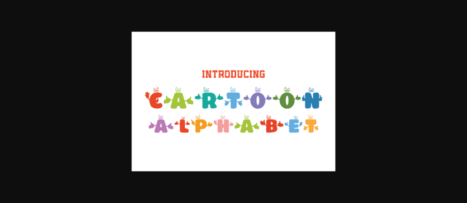 Cartoon Alphabet Font Poster 3