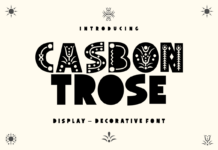 Casbon Trose Font Poster 1