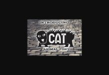 Cat Font Poster 1