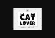 Cat Lover Font Poster 1