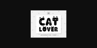 Cat Lover Font Poster 1