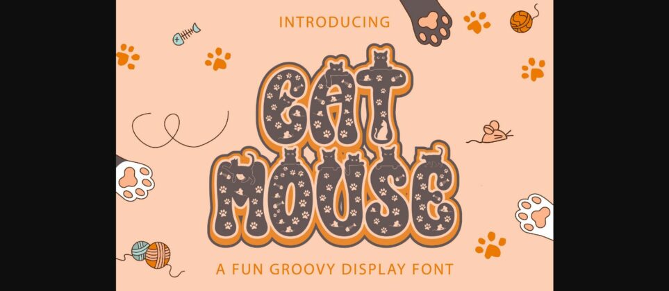 Cat Mouse Font Poster 3