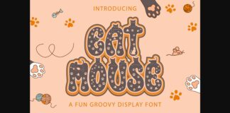 Cat Mouse Font Poster 1