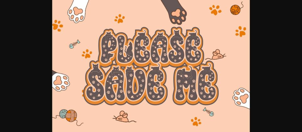 Cat Mouse Font Poster 6