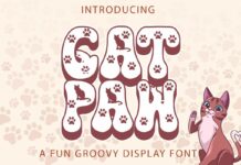 Cat Paw Font Poster 1