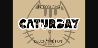Caturday Font Poster 1