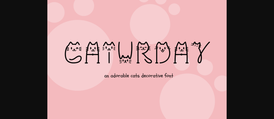 Caturday Font Poster 3