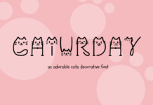 Caturday Font Poster 1