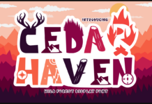 Cedar Heaven Font Poster 1