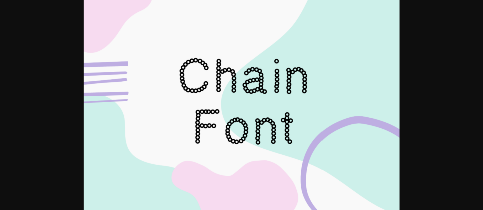 Chain Font Poster 3