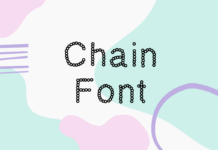 Chain Font Poster 1