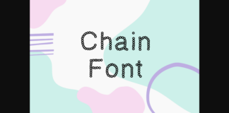 Chain Font Poster 1