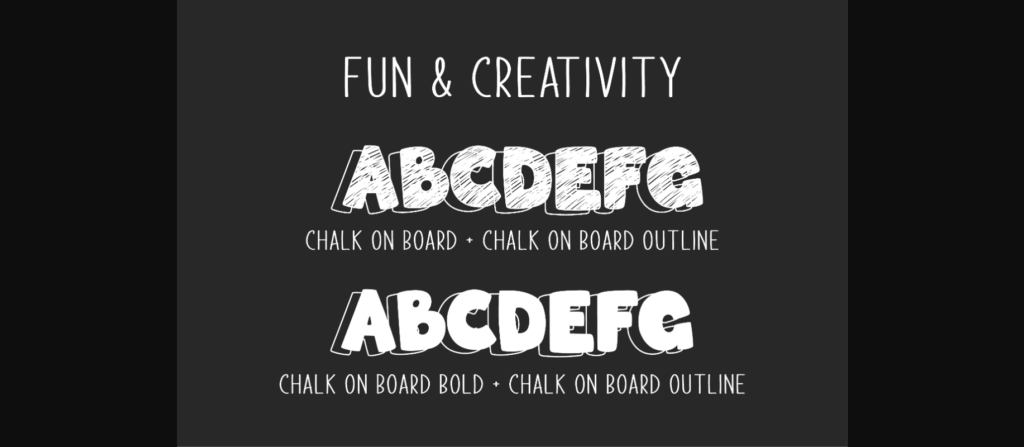 Chalk on Board Font Poster 5