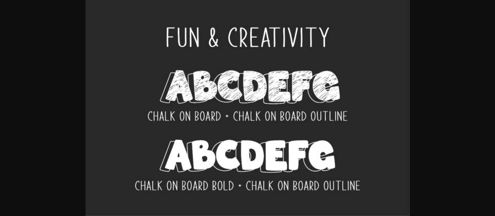 Chalk on Board Font Poster 5