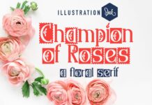 Champion of Roses Font Poster 1