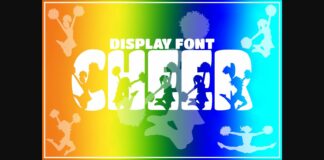 Cheer Font Poster 1