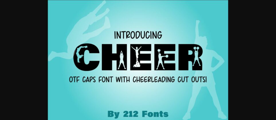 Cheer Font Poster 3