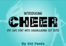 Cheer Font Poster 1