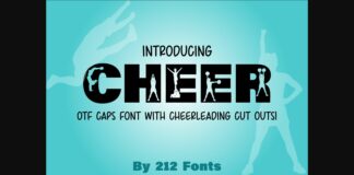 Cheer Font Poster 1