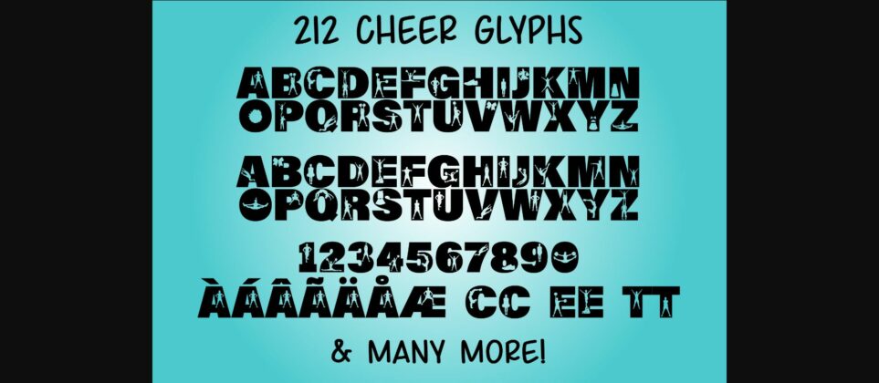 Cheer Font Poster 4