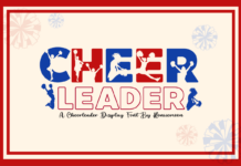 Cheerleader Font Poster 1