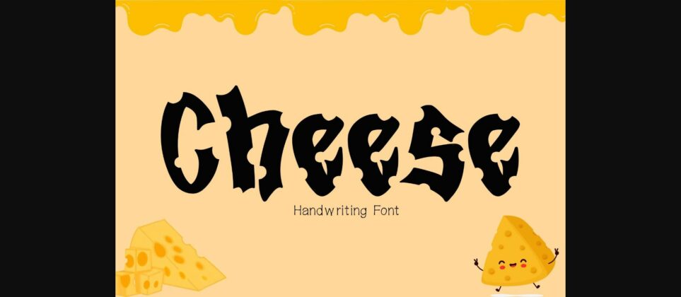 Cheese Font Poster 4