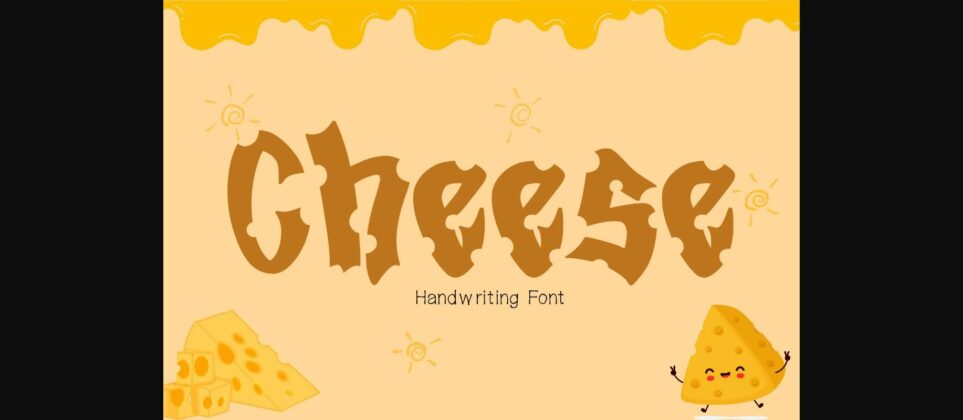Cheese Font Poster 3
