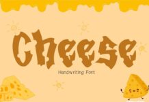 Cheese Font Poster 1
