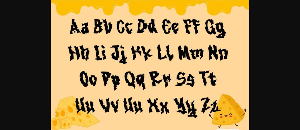 Cheese Font Poster 7
