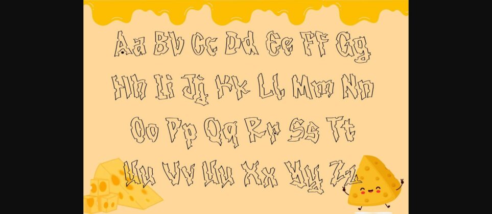 Cheese Font Poster 9