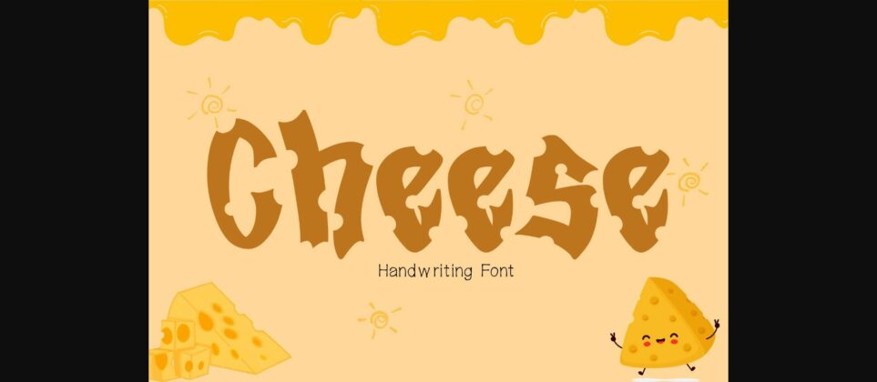 Cheese Font Poster 1