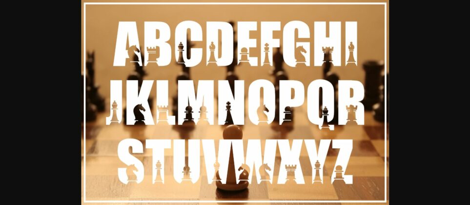 Chess Font Poster 4