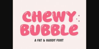 Chewy Bubble Font Poster 1