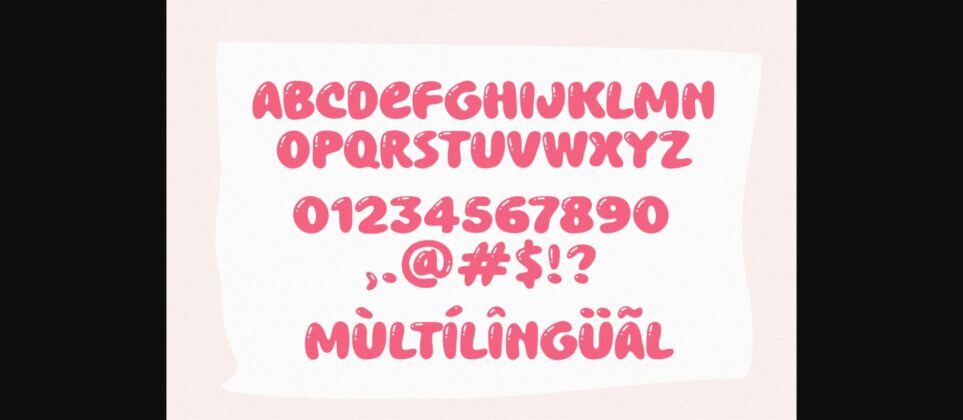 Chewy Bubble Font Poster 8