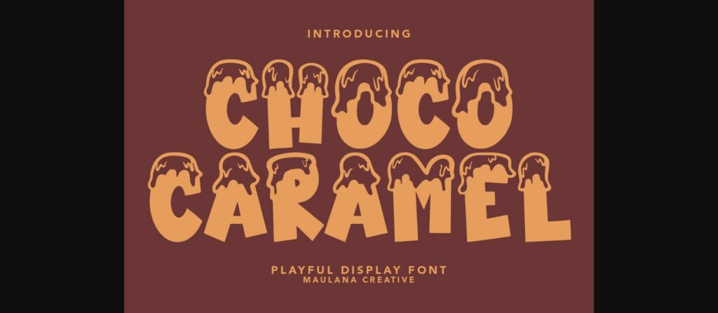 Choco Caramel Font Poster 3