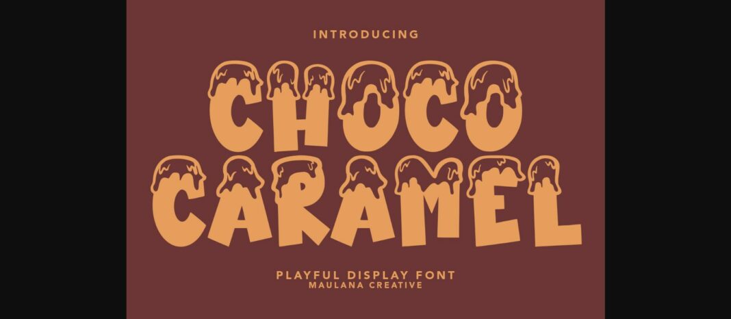 Choco Caramel Font Poster 3