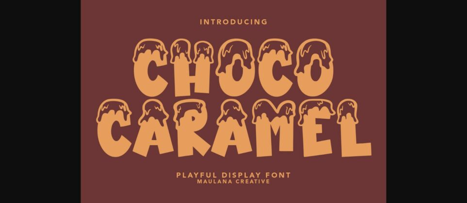 Choco Caramel Font Poster 3