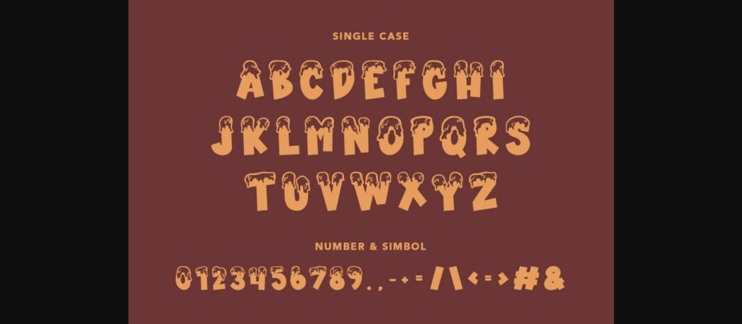 Choco Caramel Font Poster 9