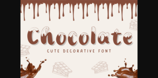 Chocolate Font Poster 1