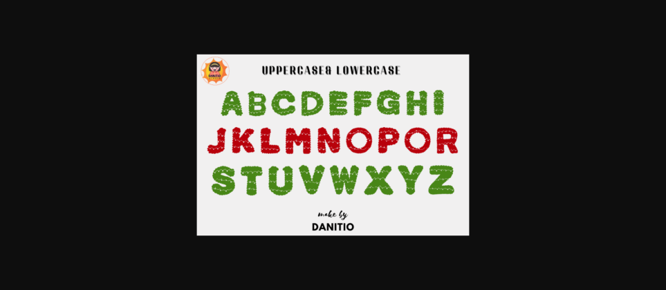Christmas Alphabet Font Poster 4