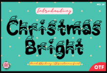 Christmas Bright Font Poster 1