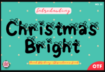 Christmas Bright 12 Font Christmas Bright 12 Font Poster 1