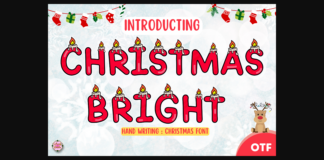 Christmas Bright Font Poster 1
