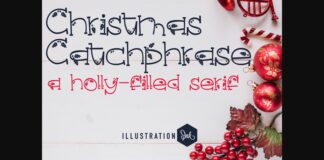 Christmas Catchphrase Font Poster 1