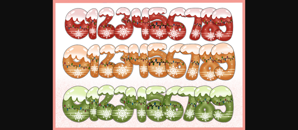 Christmas Colorful Font Poster 7