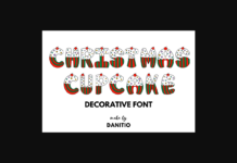 Christmas Cupcake Font Poster 1