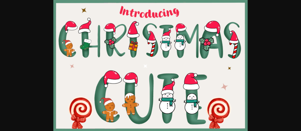 Christmas Cute Font Poster 3